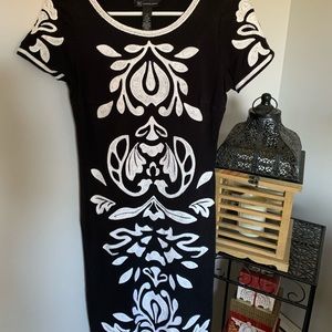 INC International Concepts Black and white dress